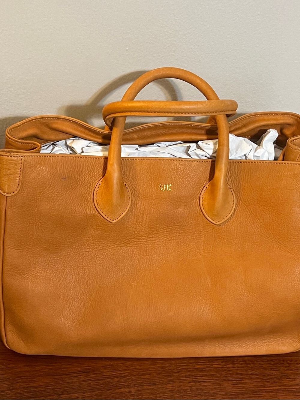 NWT Elisabetta Mark and Graham Italian Leather Tote Sauvage Made in Italy - Picture 3 of 11